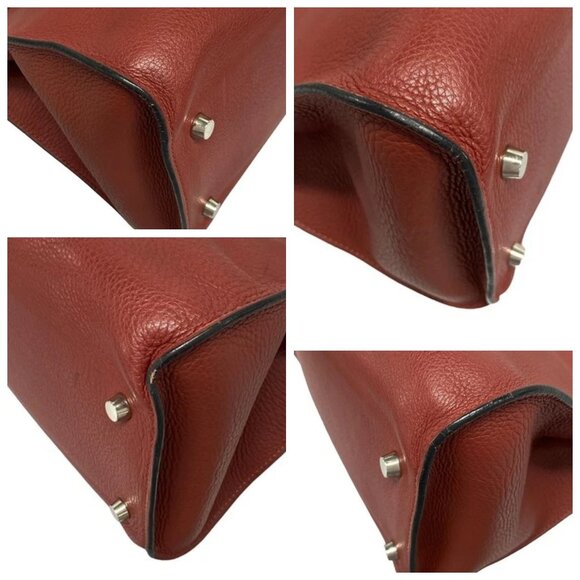 HERMES Muso rouge ash Taurillon Clemence Square D Shoulder Bag 708-060425 - Picture 6 of 14